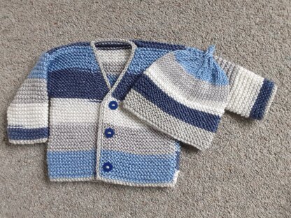 Knits for Jan's expected great nephew