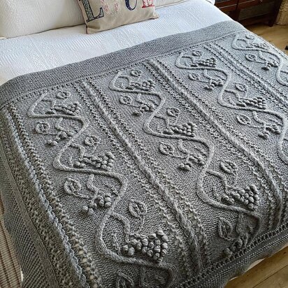 Field of Vines Blanket - knitting pattern