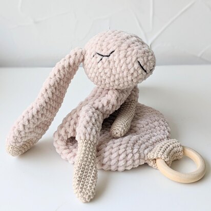 Bunny Comforter Lovey and Teether