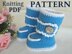 Pattern Baby Girl Knitting Baby Shoes Jasmine