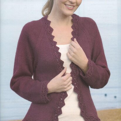 Lace Curved Edge Cardigan