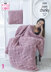 Blanket & Cushions in King Cole Big Value Super Chunky - 5339 - Leaflet