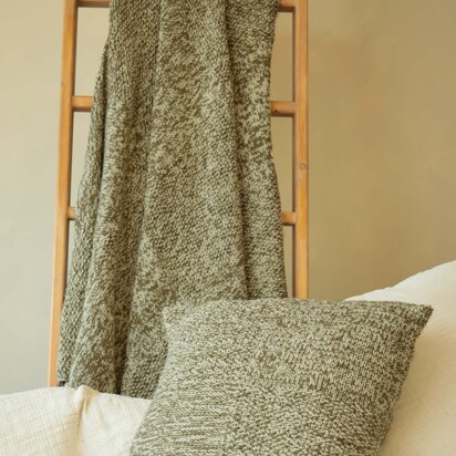 Cushion & Blanket in Hayfield Bonus DK - 10258 - Downloadable PDF