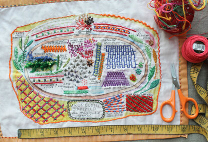 Dropcloth Samplers The Original's Sequel Printed Embroidery Kit - 11in x 12in