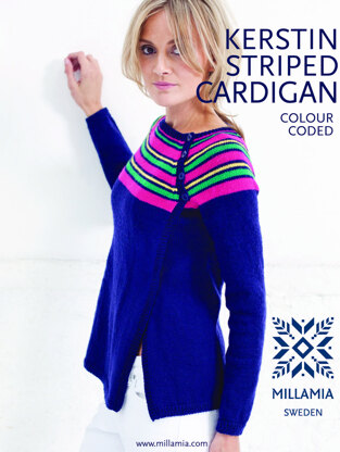 "Kerstin Cardigan" - Cardigan Knitting Pattern For Women in MillaMia Merino Wool