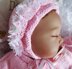 Knitting pattern Baby Doll, 20-22 inch, 0-3 Month Baby, Matinee Coat, Bonnet, Boots