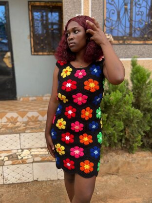 Elsie Petal Radiance Dress Crochet Pattern