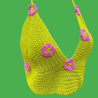 Crochet Halter Neck Top
