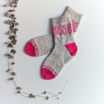 String of Hearts Socks