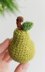 Crochet pear pattern