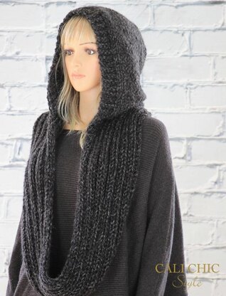 Crochet Pattern: Oversized Hooded Scarf – knitbrooks