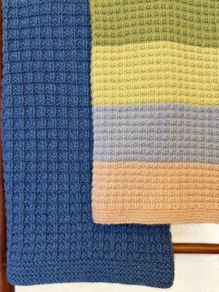 Waffle Stitch Baby Blanket