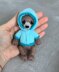 Mini Teddy in a coat