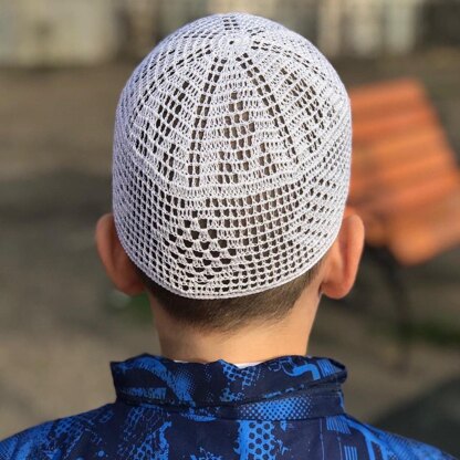 Men's crochet Islamic hat