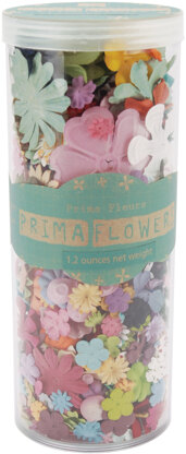 Prima Marketing Mulberry Paper Petals Pillar 1.2oz - Mixed Wildflowers