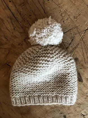 Garter Stitch Baby Beanie