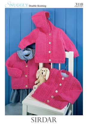 Cardigans in Sirdar Snuggly DK - 3110 - Downloadable PDF