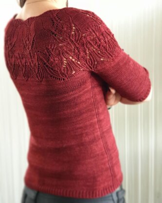 Flammentanz Sweater Knitting pattern by Valentina Bogdanova | LoveCrafts