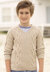 Round Neck and V Neck Sweaters in Sirdar Supersoft Aran - 2477