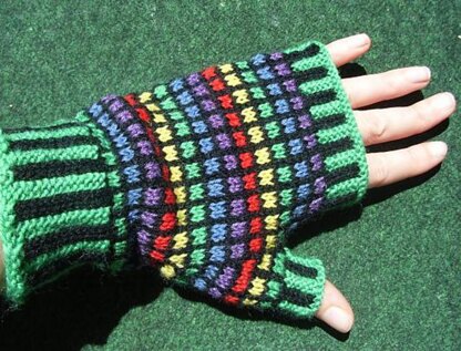 Stained glass mitts