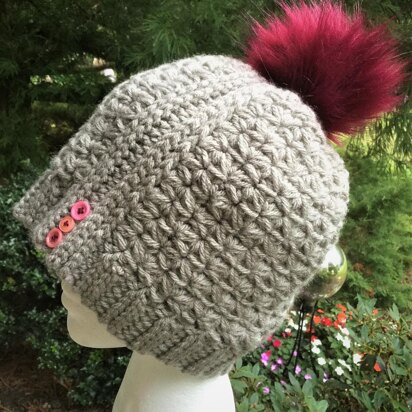 Starry Puff Flower Hat