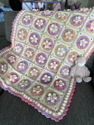 Soft Bundle of Blooms Baby Blanket