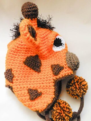 Giraffe Earflap Hat