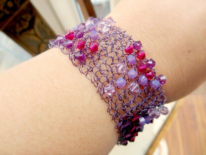 Crystal & Wire Bracelet