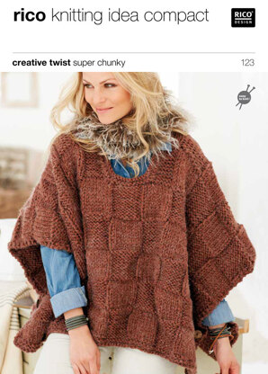 Ponchos in Rico Creative Twist Super Chunky - 123