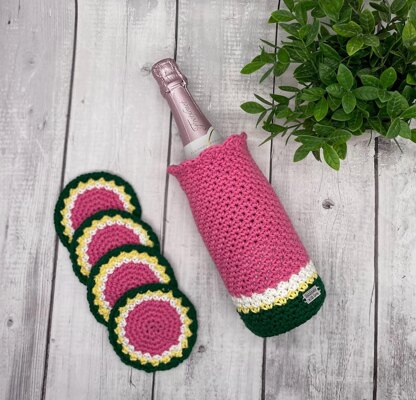 Melon Wine Tote Set