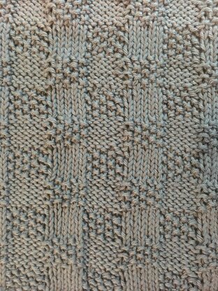 Knitted Square Seeded Check