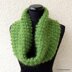 Mohair Cowl Scarf With Flower