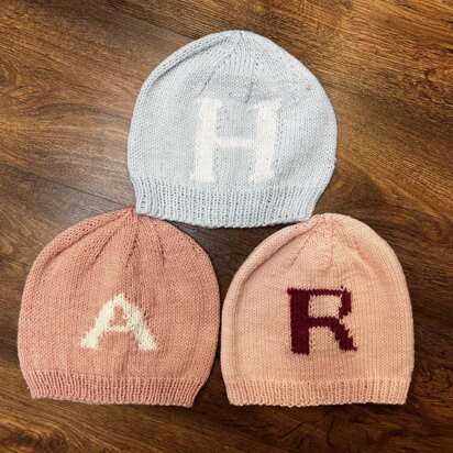 Letter Beanie