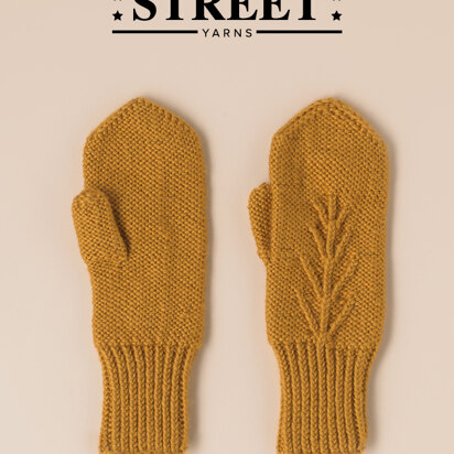 Harvest Mittens in Main Street Yarns Shiny + Soft - Downloadable PDF