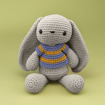 Mollie The Bunny - Free Toy Crochet Pattern For Kids in Paintbox Yarns Cotton Aran by Paintbox Yarns