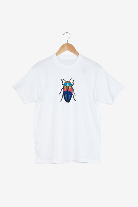 Tricoloured Jewel Beetle in DMC - PAT0480 - Downloadable PDF
