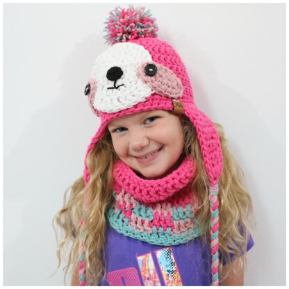 Sloth Hat & Mitten Set