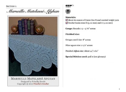 Marseille Matelassé Afghan