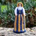 Finland National Costume Peg Doll Knitting Pattern