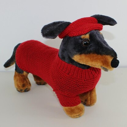 Small Dog 4 Ply Coat,Visor & Pixie Hat