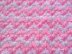 Zig zag puff baby blanket