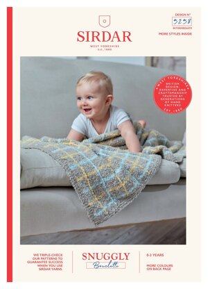 Blanket in Snuggly Bouclette in Sirdar Snuggly - 5258 - Downloadable PDF