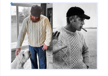 The Steve McQueen Aran Jumper