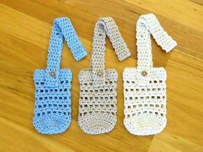 Crochet Drink Bottle Holder Bag