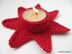 Candle Holder "Christmas Red Star"