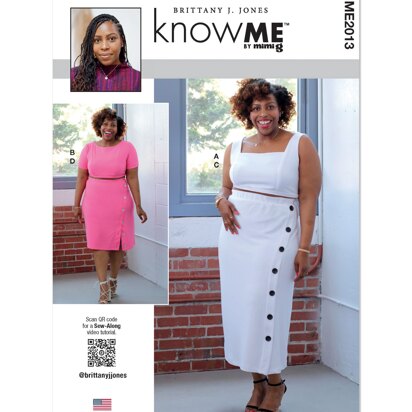 Know Me Misses' and Women's Knit Tops and Skirts by Brittany J. Jones ME2013 - Sewing Pattern
