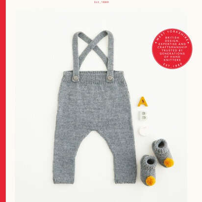 Bootees & Dungarees in Sirdar Snuggly 4 Ply - 5438 - Downloadable PDF