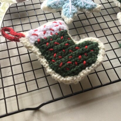 Christmas Sugar Cookie Stocking Ornament