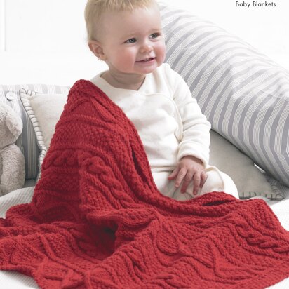 Blankets in King Cole Big Value Recycled Cotton Aran - 4137 - Downloadable PDF