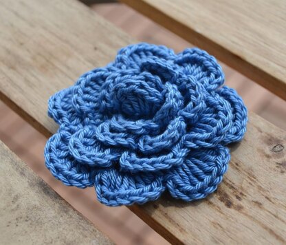 Blue Flower Brooch